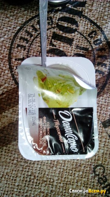 Продукт творожный Danone Даниссимо со вкусом Фисташковое мороженое