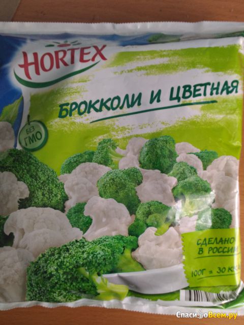 Овощная смесь замороженная «Брокколи и цветная капуста» Hortex