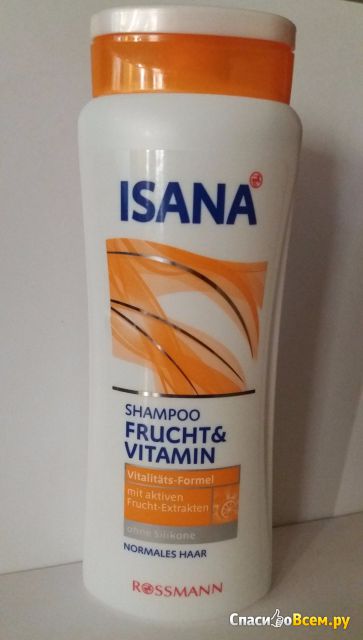 Шампунь Isana "фрукты и витамины" для нормальных волос