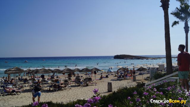 Пляж Nissi beach (Кипр, Айя Напа)