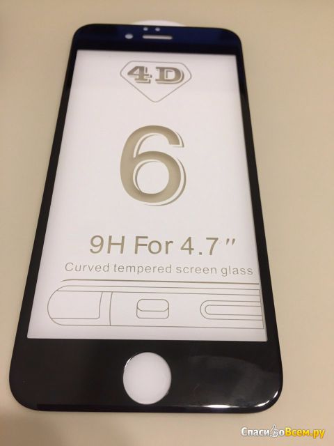 Защитное 4D стекло PLV для Apple iPhone 6