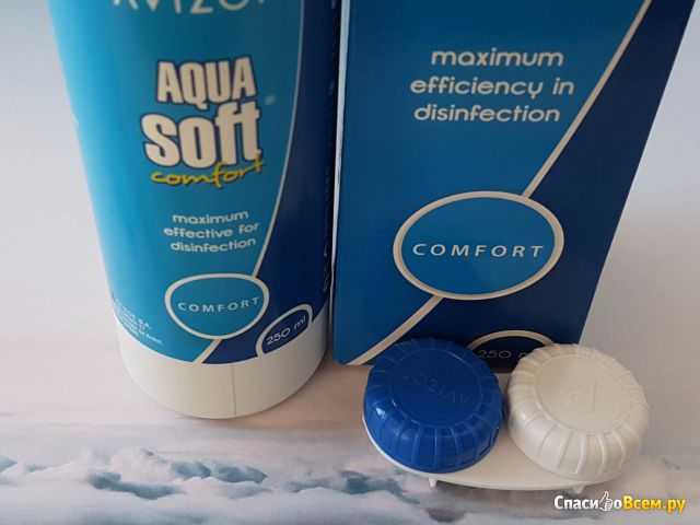 Раствор "Всё в одном" для линз  "Avizor" Aqua Soft Comfort для удаления липидов, протеинов