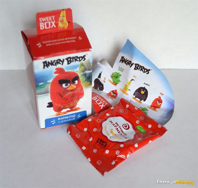 Мармелад с игрушкой Sweet Box "Angry Birds Movie"