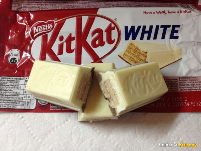 Шоколадный батончик Nestle Kitkat White