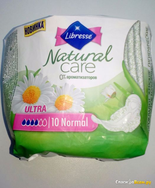 Прокладки Libresse Natural Care Ultra normal, 0% ароматизаторов