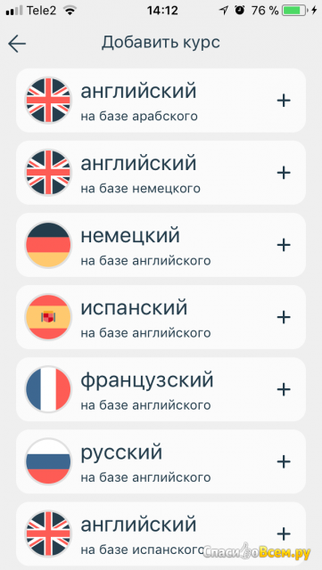 Приложение Lingvist для iOS