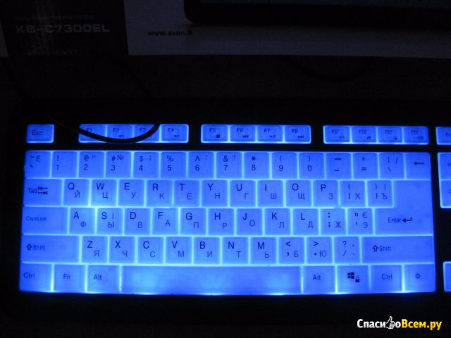 Клавиатура Sven KB-C7300EL мультимедийная с подсветкой