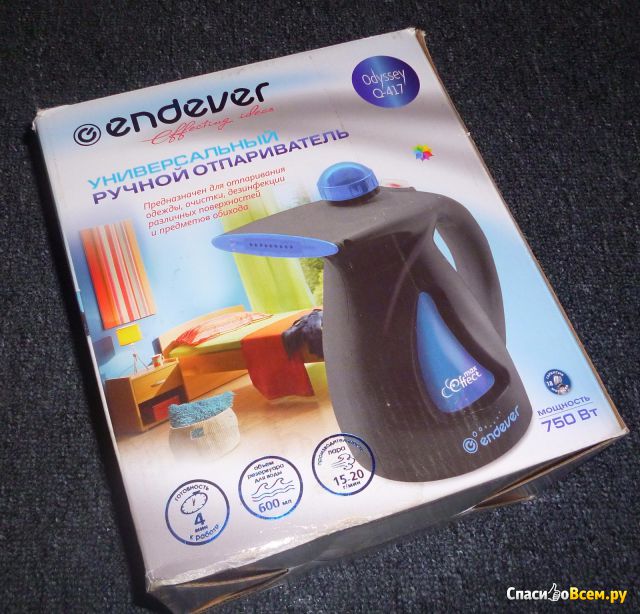 Универсальный ручной отпариватель Endever Odyssey Q-417