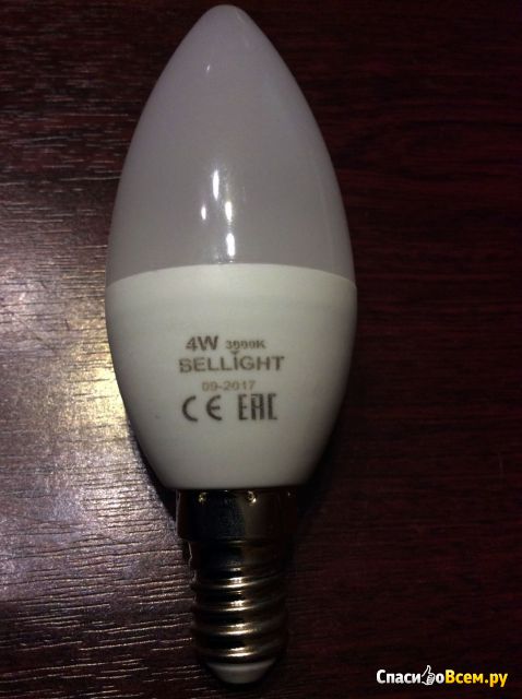 Лампа светодиодная LED "Bellight" цоколь Е14 4W 350 лм