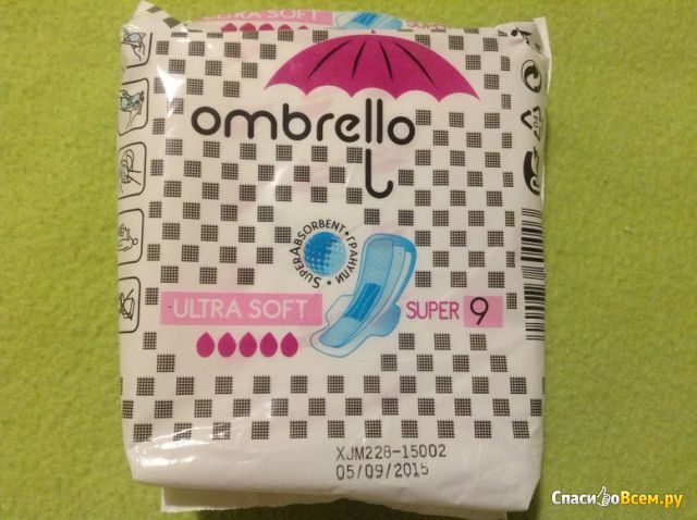 Гигиенические прокладки Ombrello Ultra Soft Super