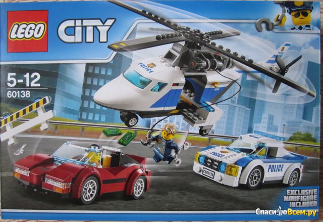 Конструктор Lego City 60138 "Стремительная погоня"