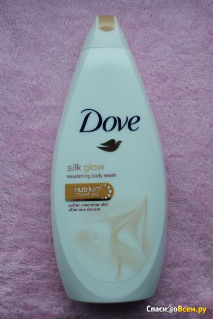 Увлажняющий и питательный крем-гель для душа Dove "Сияние шёлка"