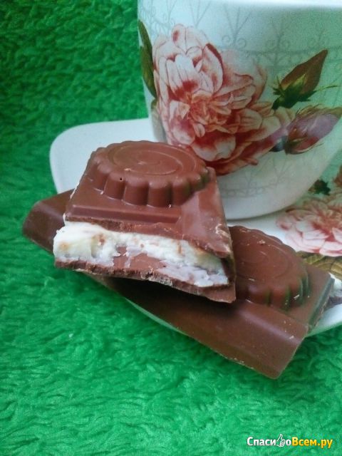 Молочный шоколад с начинкой Тирамису E.Wedel