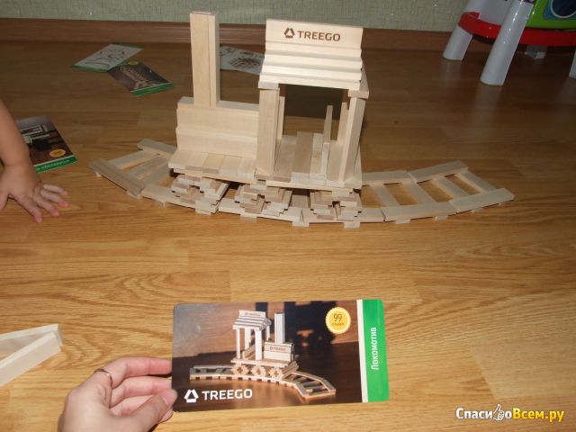 Деревянный конструктор набор Treego "Узоры"
