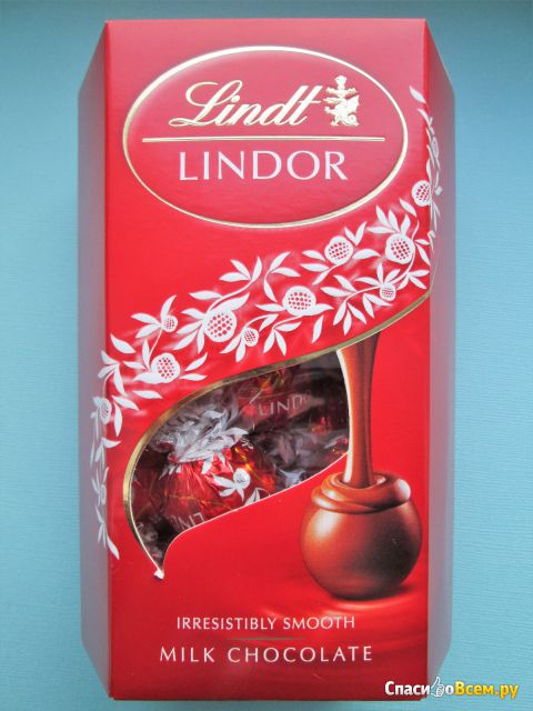 Конфеты из молочного шоколада с нежной, тающей начинкой Lindt Lindor
