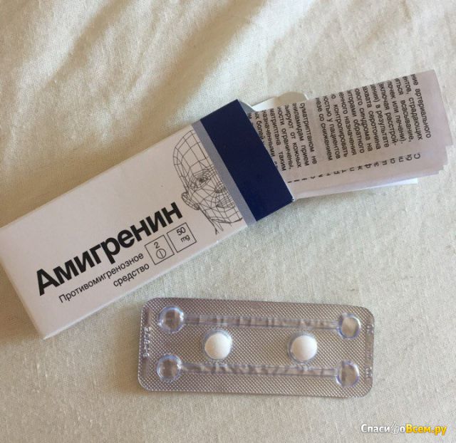 Таблетки от мигрени "Амигренин"