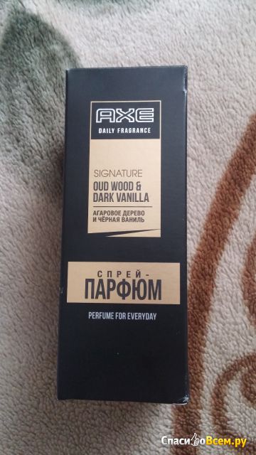 Спрей-парфюм Axe  Signature Oud Wood & Dark Vanilla