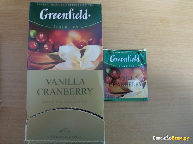 Чай черный Greenfield Vanilla Cranberry