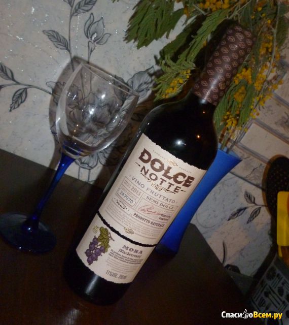 Вино фруктовое Dolce Notte Blackcurrant