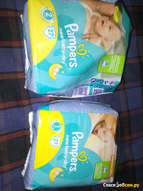 Подгузники Pampers New Baby-Dry 2-5кг