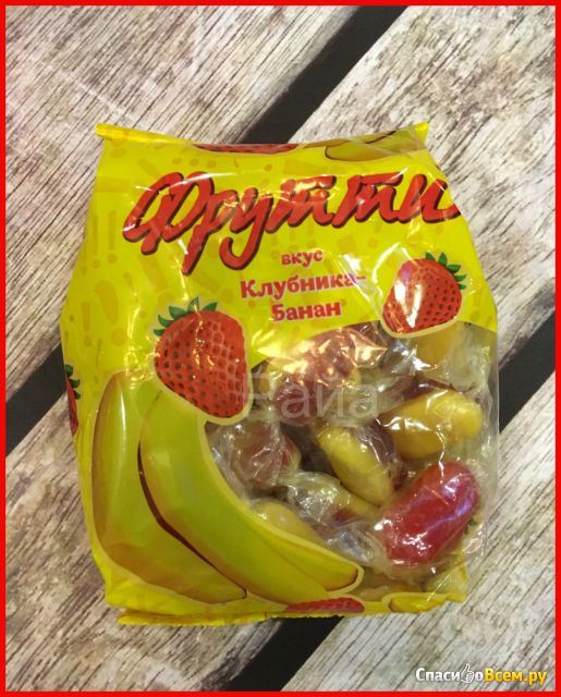 Конфеты желейные неглазированные Ламзурь "Принцесса Фрутти вкус клубника-банан"