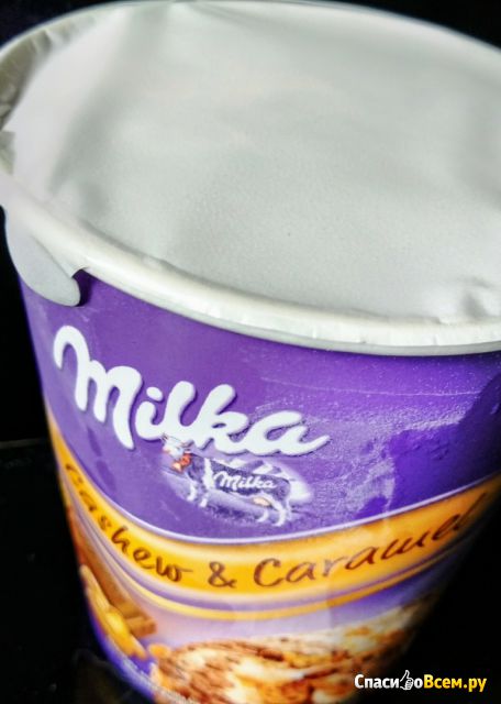 Мороженое Milka Cashew & Caramel