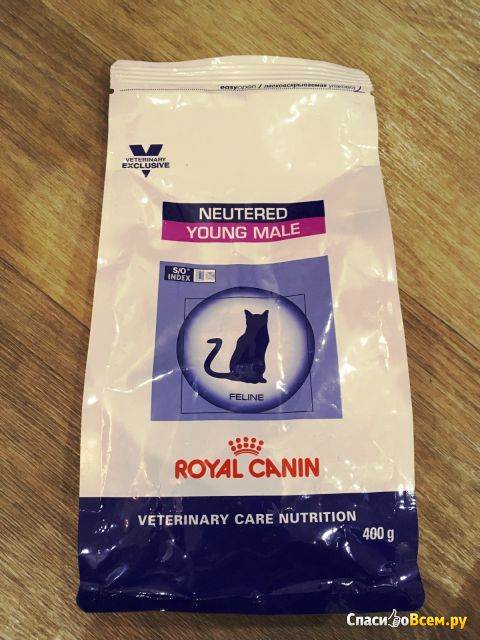 Корм сухой Royal Canin "Young Male" для кастрированных котов с момента операции до 7 лет