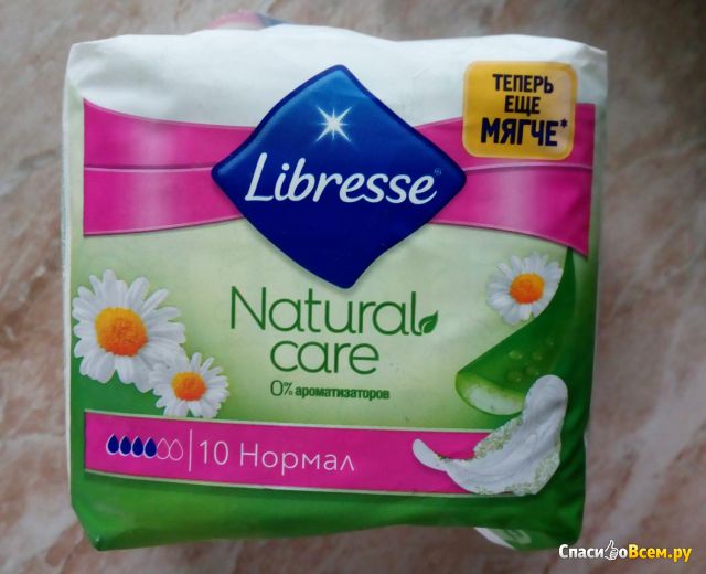 Прокладки Libresse Natural Care Ultra normal, 0% ароматизаторов