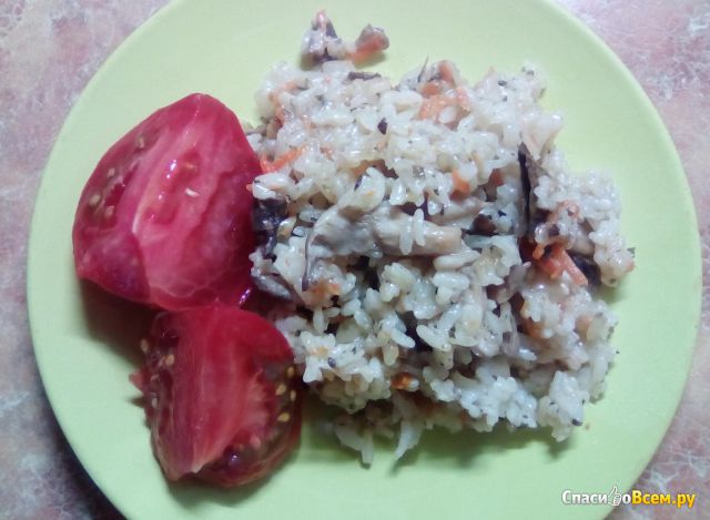 Рис с грибами в соусе со сливочным вкусом Увелка "Домашние гарниры"