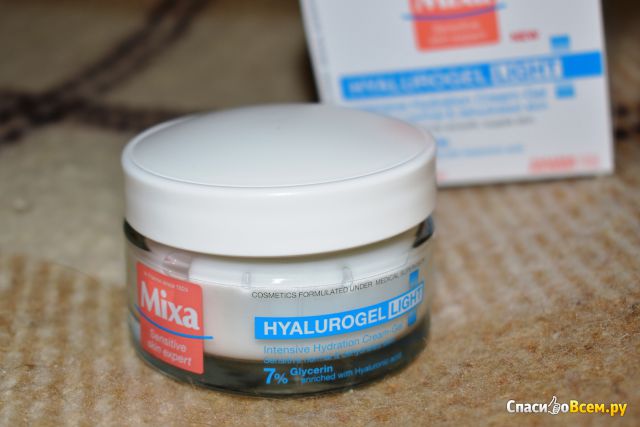 Крем-гель для лица Mixa Hyalurogel Light для нормальной обезвоженной чувствительной кожи