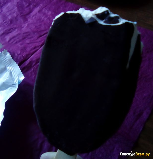 Мороженое эскимо пломбир ванильный в шоколадной глазури "Снежное Лакомство" Вологодское Мороженое