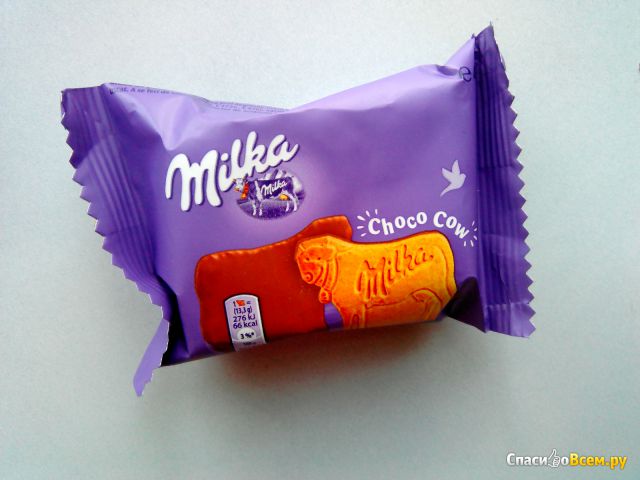Печенье Milka Choco Cow покрытое молочным шоколадом