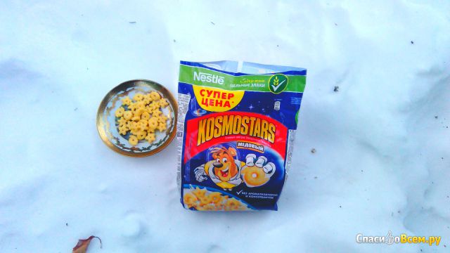 Сухие завтраки Nestle Медовый "Kosmostars" Звездочки и галактики