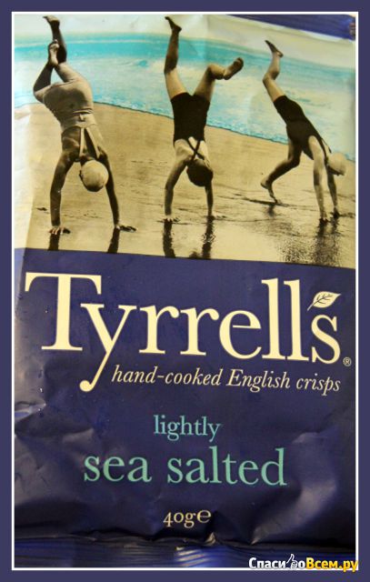Чипсы картофельные Tyrrells с морской солью