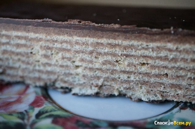 Торт вафельный "Коломенское" Шоколадница со вкусом трюфель