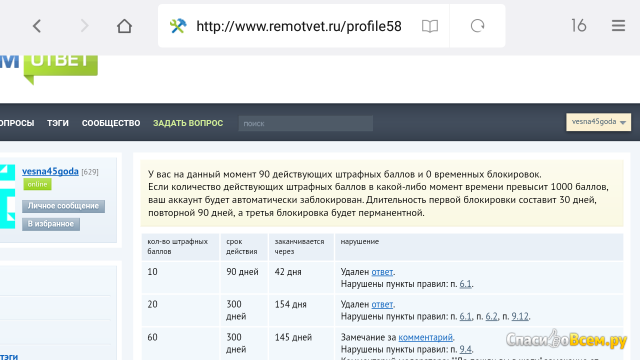 Сайт Remotvet.ru
