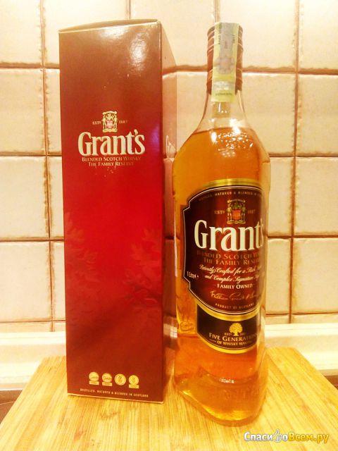 Шотландский виски Grant's Blended Scotch Whisky The Family Reserve William Grant & Sons