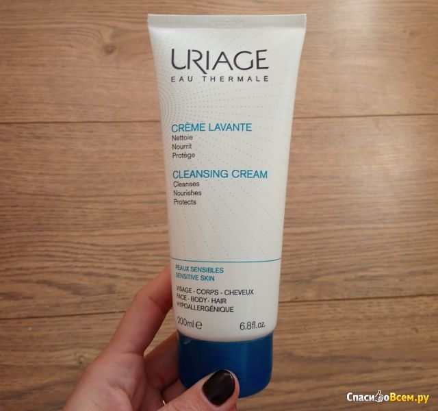 Очищающий крем для лица, тела и волос Uriage Creme Lavante