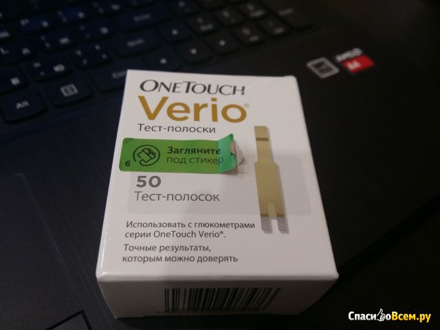 Тест-полоски для измерения сахара крови OneTouch Verio