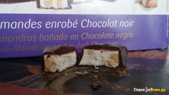 Нуга San Andres с миндалем в темном шоколаде