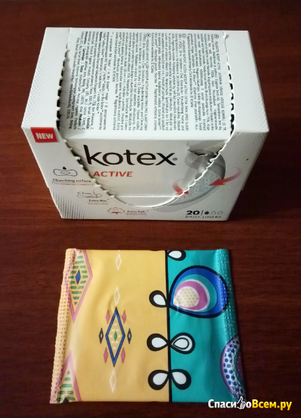 Ежедневные прокладки Kotex Active Extra Thin