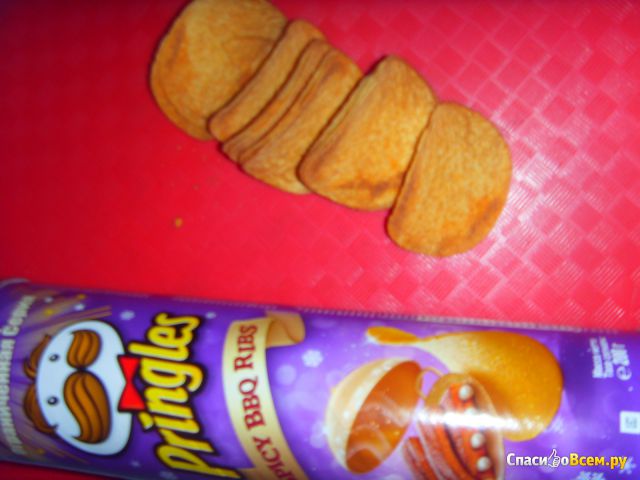 Картофельные чипсы Pringles Spicy Bbq Ribs