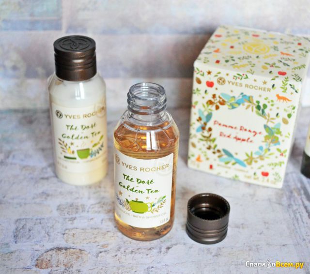 Гель для душа и ванны Yves Rocher "Ароматный чай" лимитированная коллекция