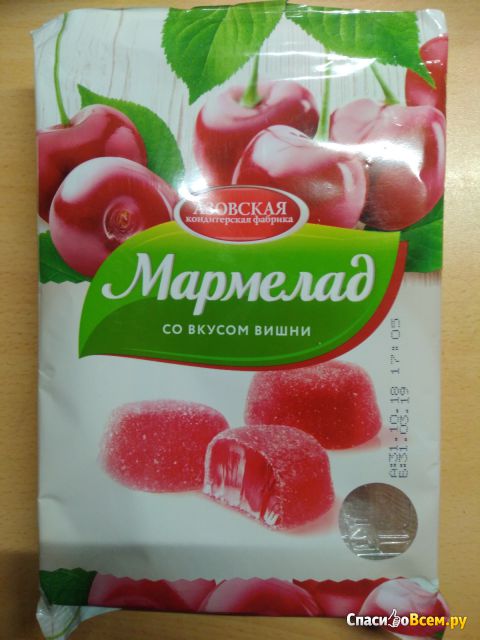 Мармелад со вкусом вишни "Азовская кондитерская фабрика"
