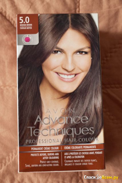 Стойкая крем-краска для волос Avon Advance Techniques 5.0 Medium Brown
