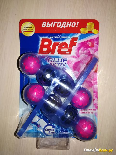 Чистящее средство для унитаза Bref Blue Aktiv Цветочная свежесть