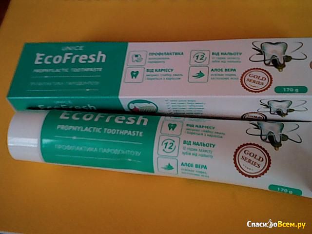 Зубная паста EcoFresh Prophylactic Ecofusion Unice