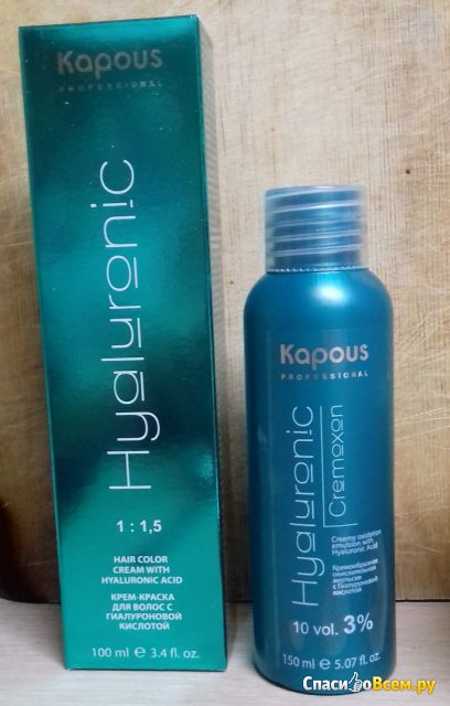 Стойкая краска для волос Kapous Hyaluronic Acid