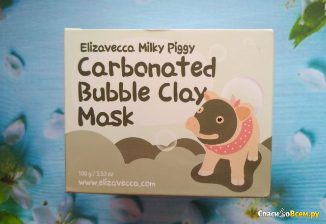 Маска для лица Elizavecca Milky Piggy Carbonated Bubble Clay Mask
