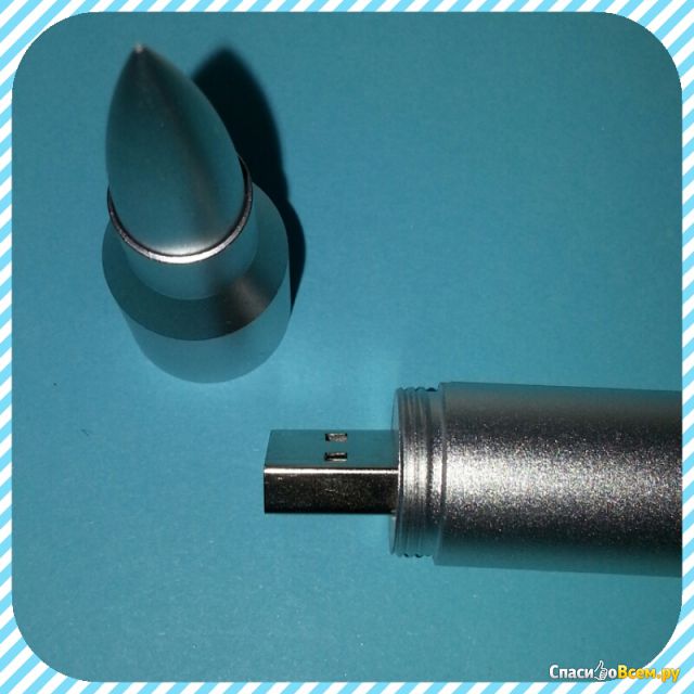 USB-флешка Techkey пуля серебряная 16GB